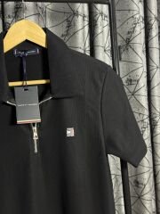 Erkek Polo Yaka Tshirt Siyah(Marka)