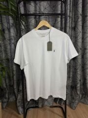 Erkek Bisiklet Yaka  Beyaz t-shirt