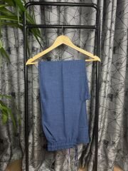 Floral Keten Bayan Pantolon