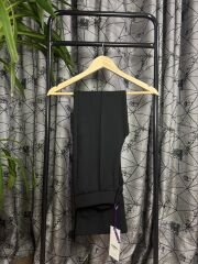 Çımalı Crep Palazzo Pantolon Siyah