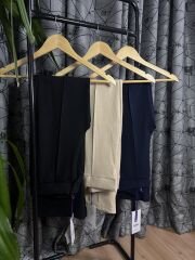 Çımalı crep palazzo pantolon Lacivert