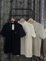 Hakim Yaka Jakar Beyaz Tişört